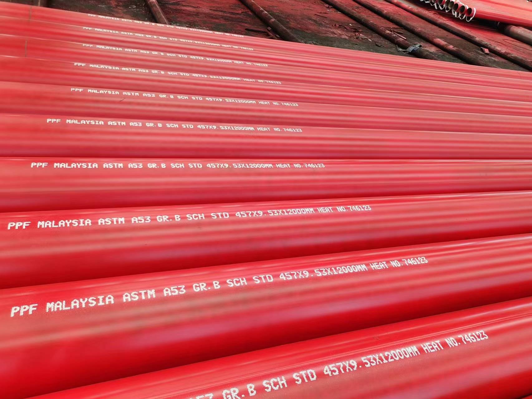 ASTM A53 GR.B STD Seamless Steel Tube Marking