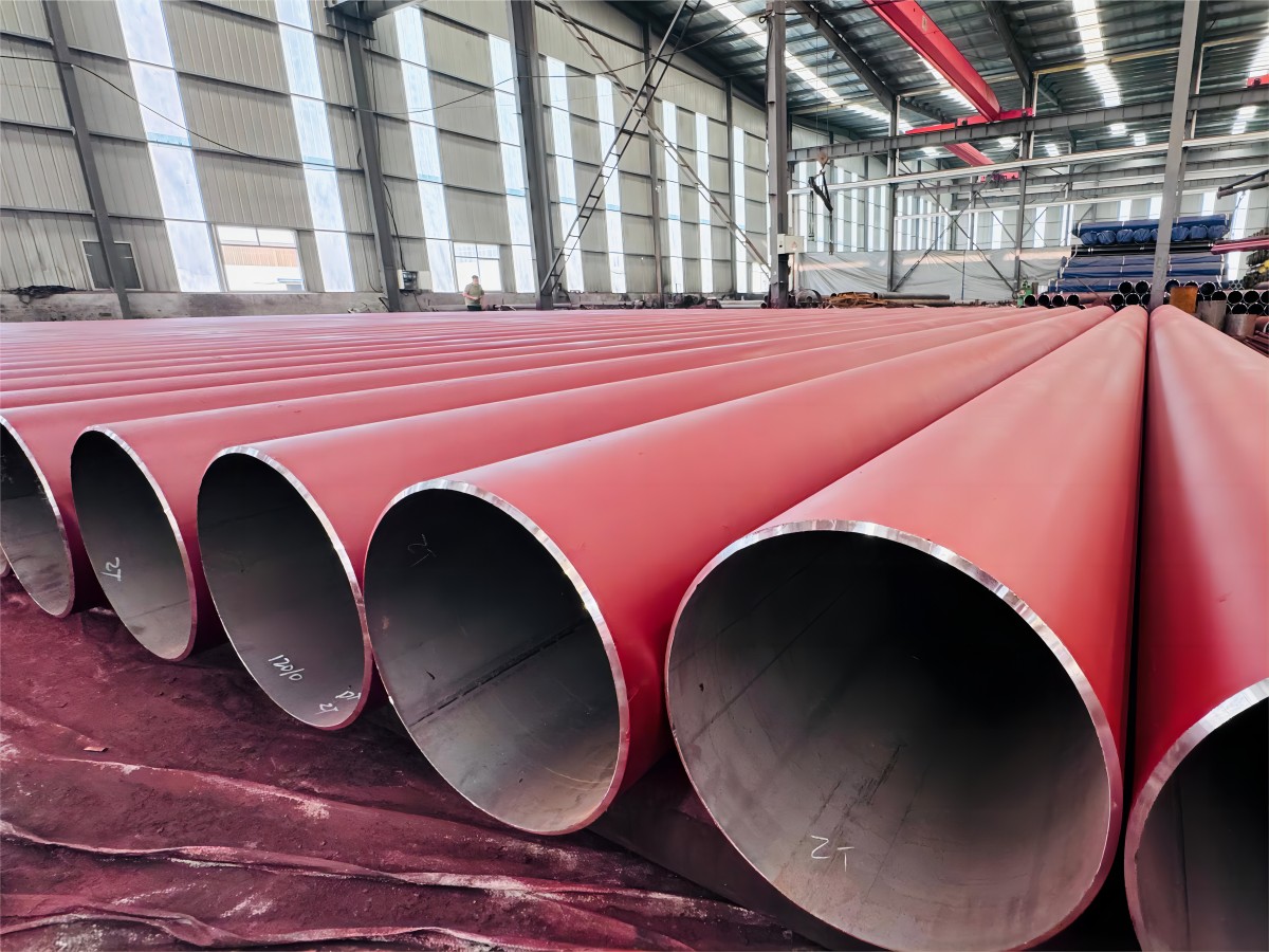 ASTM A53 Grade B ERW Steel Pipe with Red Painted (1)