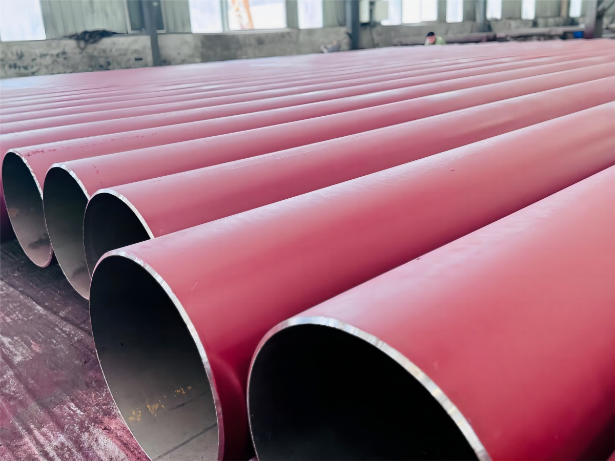 ASTM A53 Grade B ERW Steel Pipe with Red Painted (2)