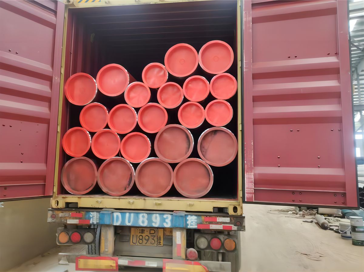 ASTM A53 Grade B ERW Steel Pipe with Red Painted (3)